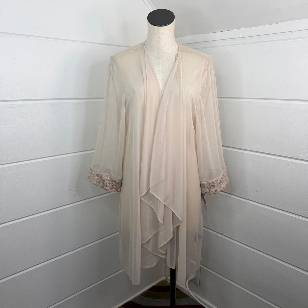 R&M Richards 22W Plus Size Sheer Chiffon Wrap Kimono Plus Size Whimsigoth